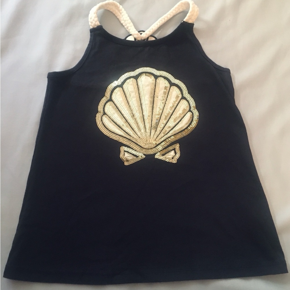 Rachel Zoe Sequin Seashell Tank 5-6